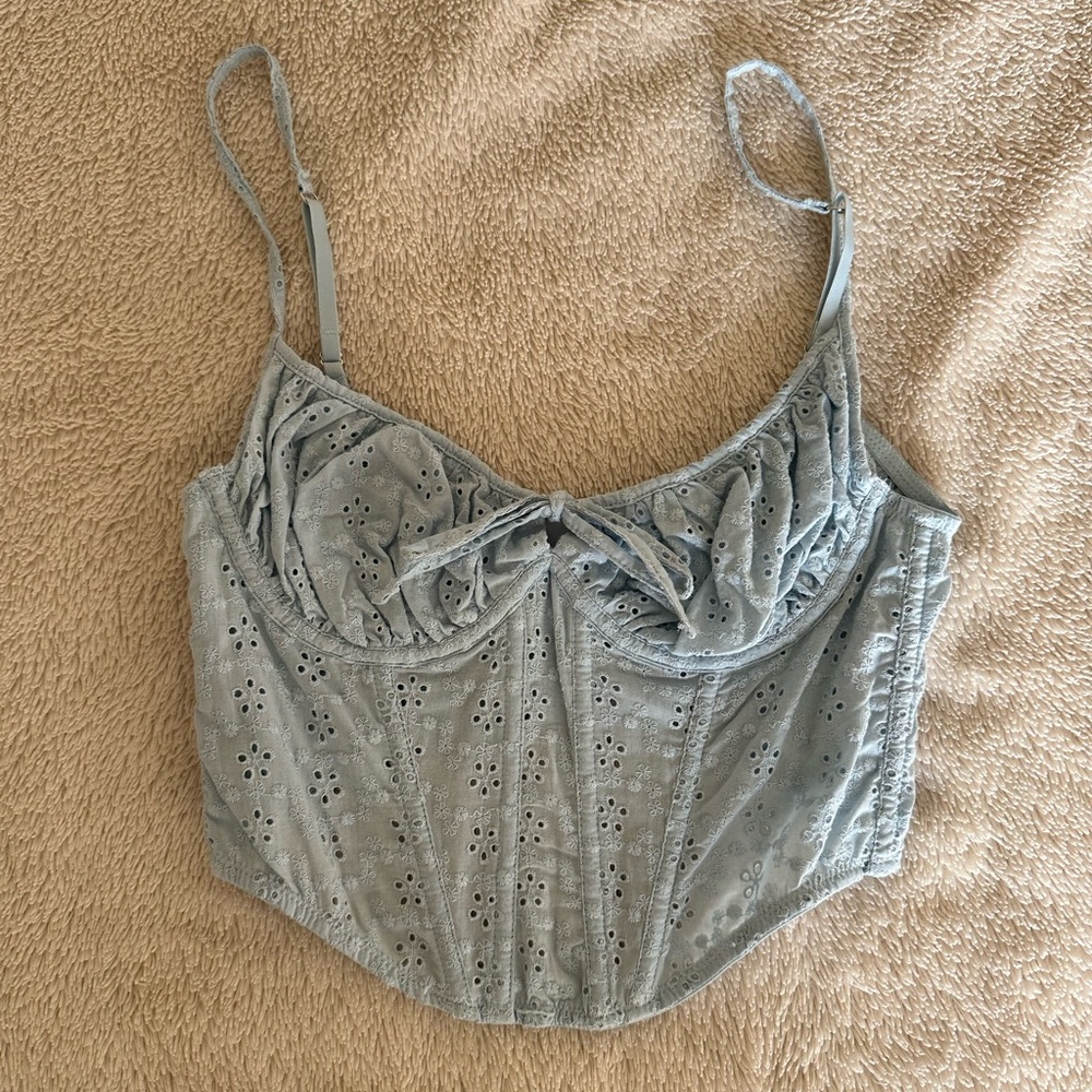 URBAN OUTFITTERS OUT FROM UNDER DEVON EYELET CORSET - M